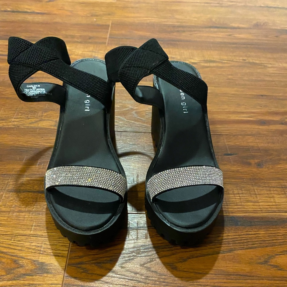Wedge open toe sandals